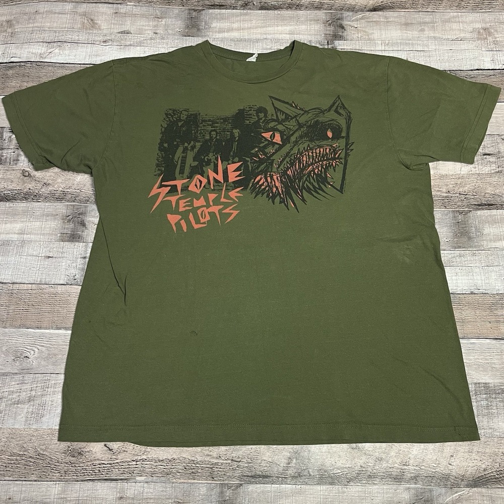 Stone Temple Pilots Shirt Size XL Green 2006 Rock Band Tee
